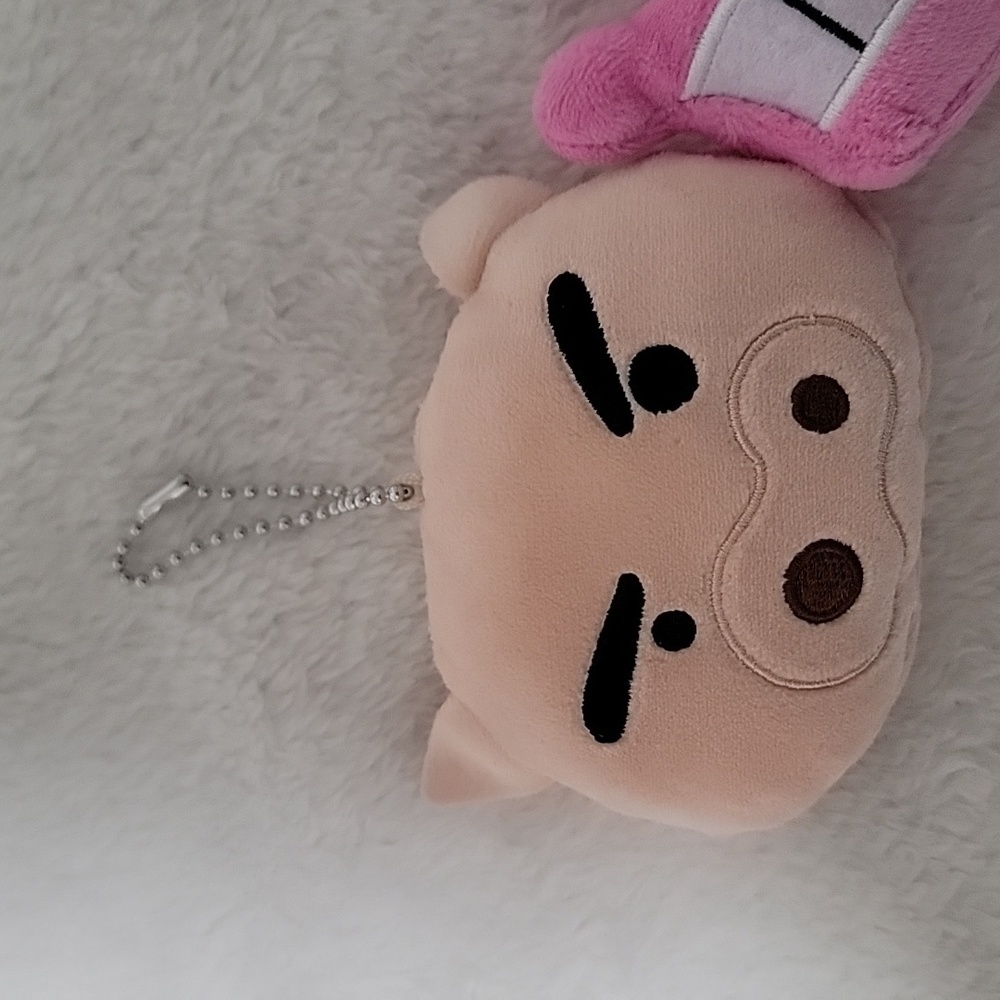 Set of 2 Buriburizaemon Crayon Shin-Chan Tohato Cute Plush Pink Dinosaur Kawaii - Picture 3 of 9